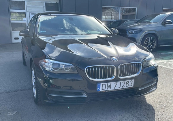 BMW Seria 5 cena 82700 przebieg: 161000, rok produkcji 2016 z Wrocław małe 742